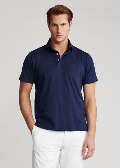 Men's Polo Ralph Lauren Custom Slim Fit Jersey Polos | 731528IFS